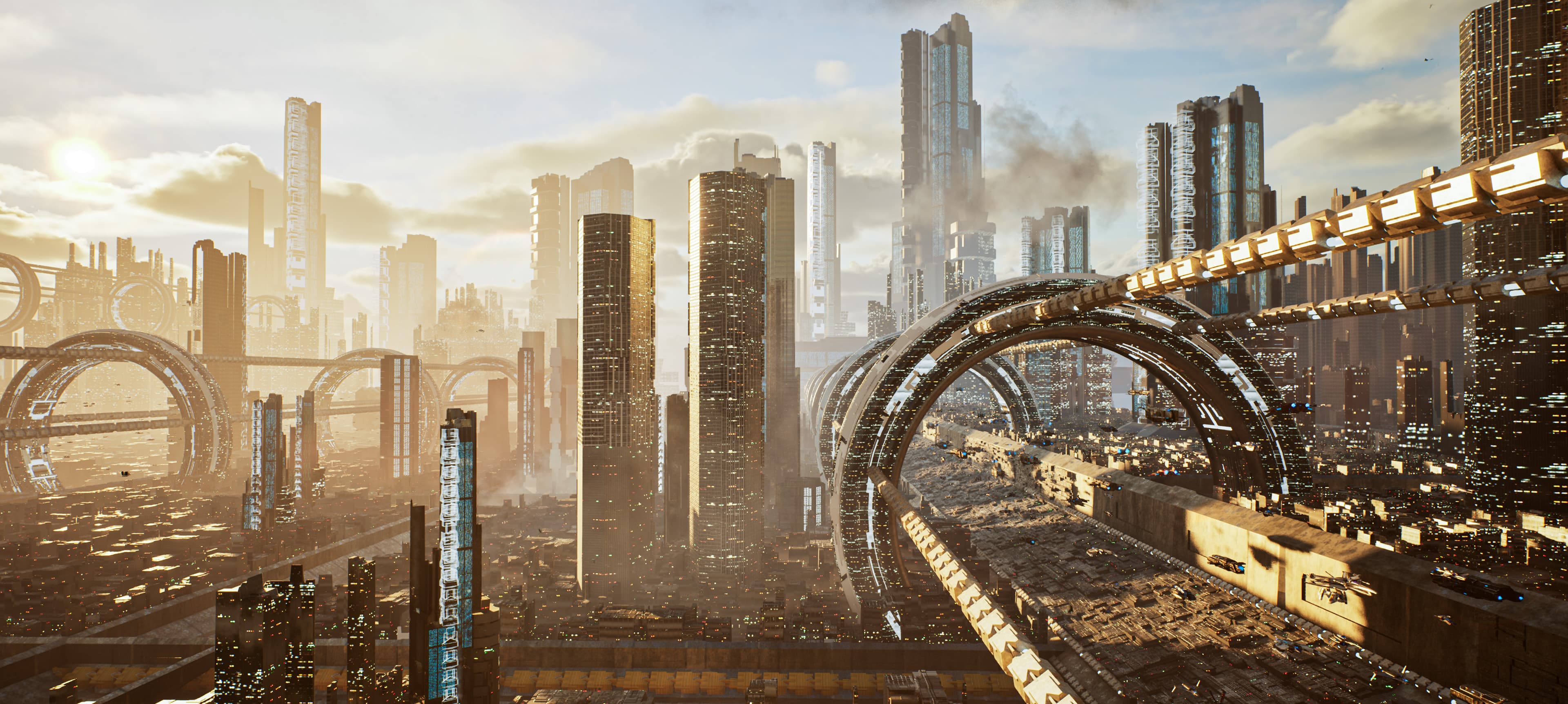 AI generated city scene