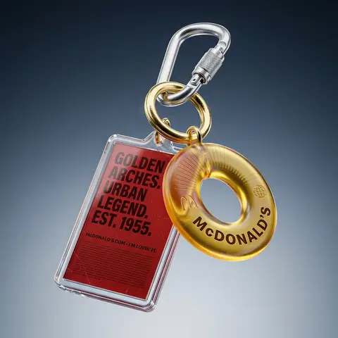 Premium Brand Keychain Set CGI Product Shot