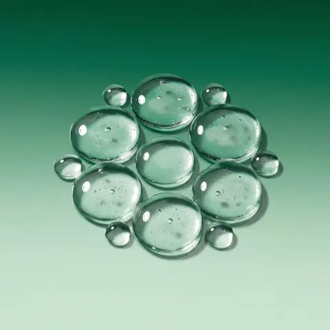 Macro Liquid Droplets Green Gradient Studio
