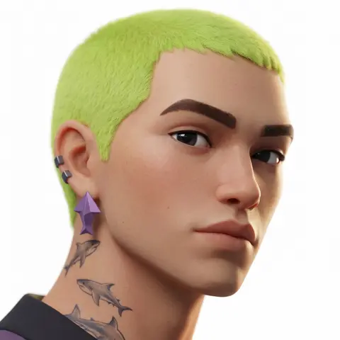 Feature Animation 3D Portrait Render