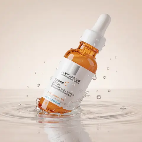 Water Submerged Skincare Bottle Product Shot