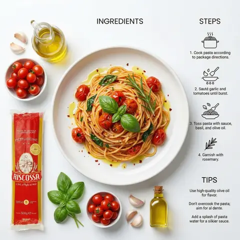 Italian Focaccia Editorial Recipe Layout