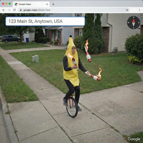 Weird Google Maps Street View Screenshot