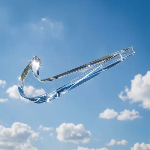 Crystal Glass Logo Sky Caustics Sculpture