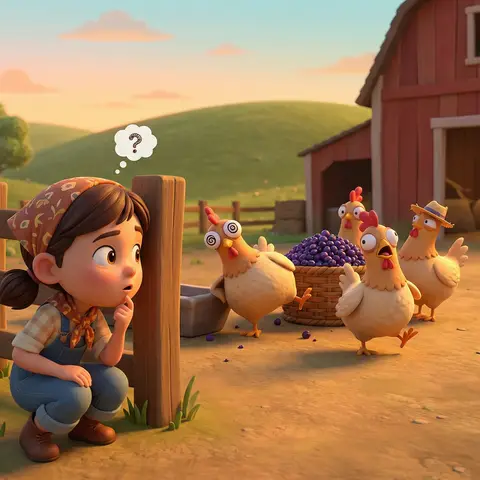 Pixar Farmyard Dizzy Chickens Animation Still