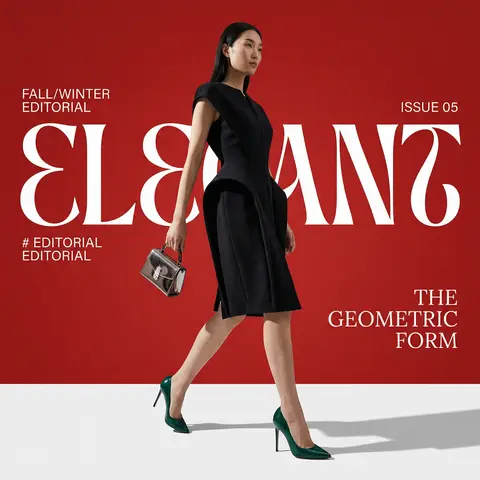 Veloura Emerald Heels Fashion Editorial Poster