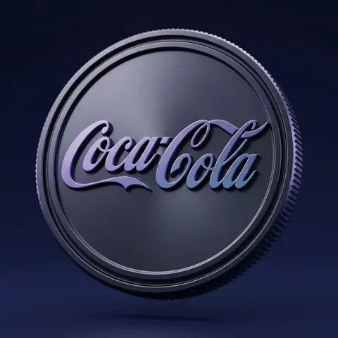 Dark Anodized Metal Coin Emblem Render