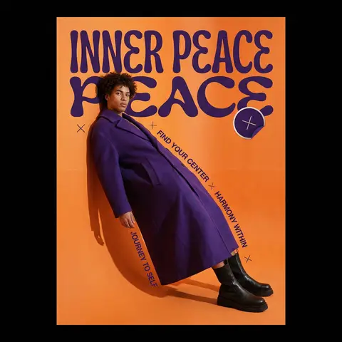 Inner Signal Purple Coat Fashion Poster