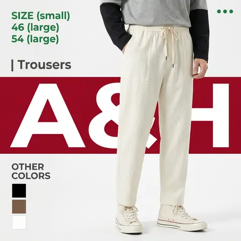 A&H Linen Trousers Editorial Studio Fashion Product Shot Color Swatches