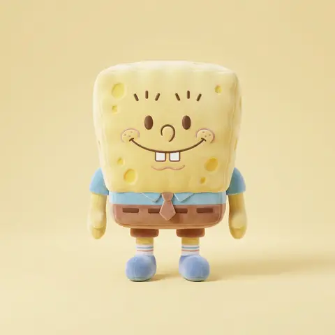 Kawaii Plush Toy Pastel 3D Character Render