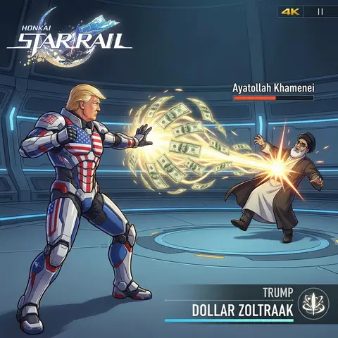 Honkai-Style Sci-Fi RPG Combat Scene Screenshot
