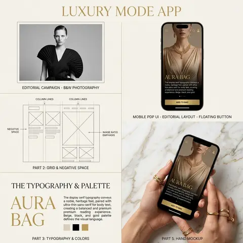 Luxury Fashion E-Commerce UI/UX Case Study