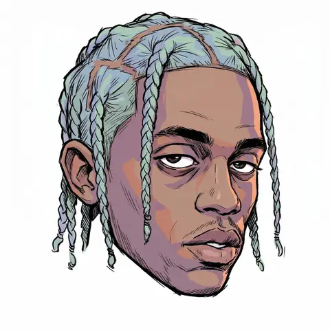 Gorillaz Style Floating Head Portrait