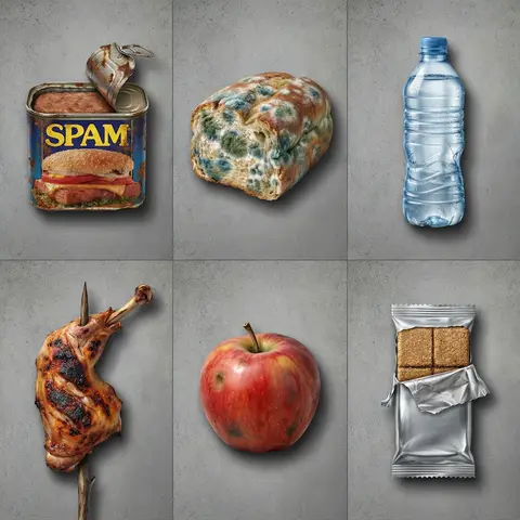 Survival Inventory Food Icons Set