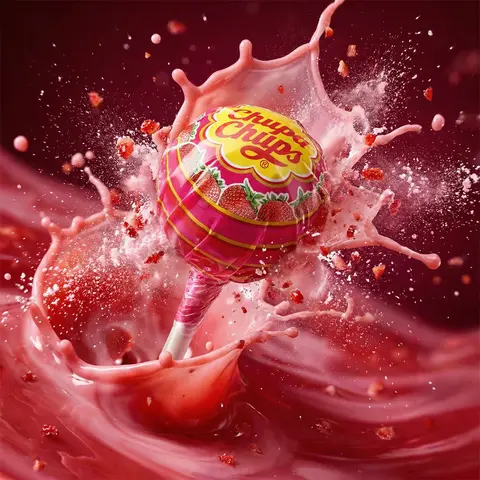 Dynamic Splash Powder Particles Frozen Motion Cinematic Product Shot
