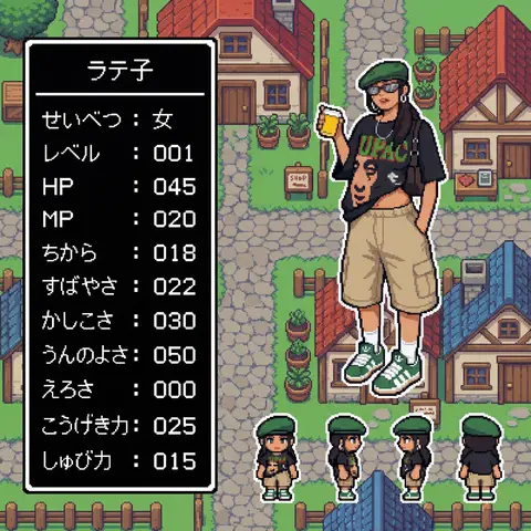 Super Famicom RPG Character Sprite Sheet