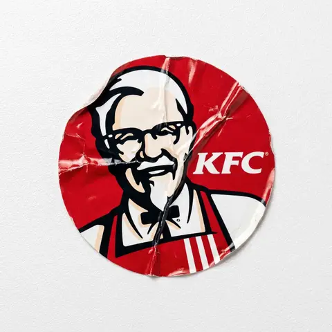 Crumpled Vinyl Brand Sticker