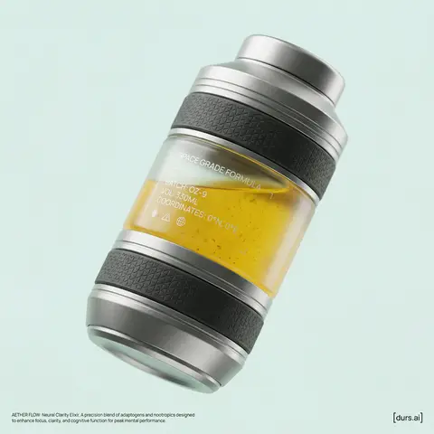 Futuristic wellness elixir