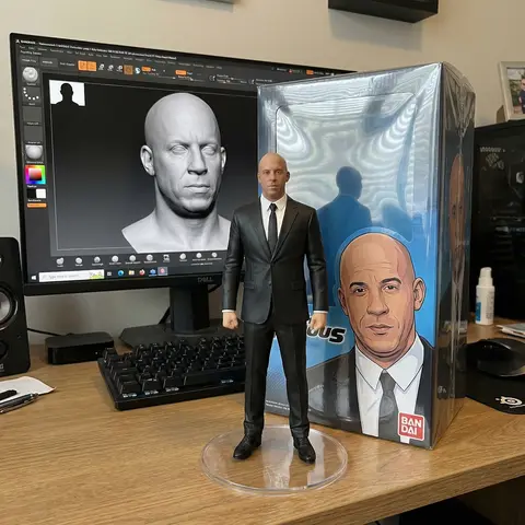 1/7 Scale Figurine Computer Desk Display Scene