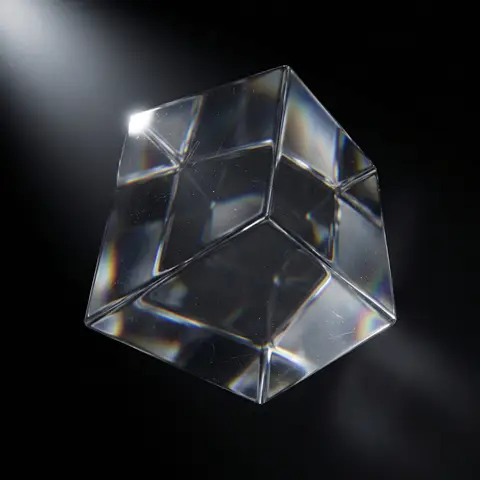 Crystal Glass Object Sculpture Render