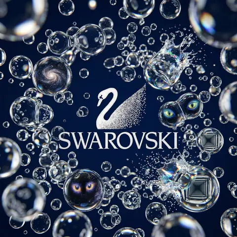 Floating Glass Bubbles Surreal Swarm Scene