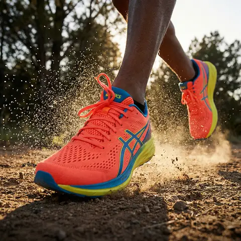 Running Shoes Mid-Motion Water Splash Commercial Photography