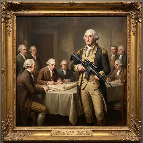 George Washington AR-15 Historical Portrait