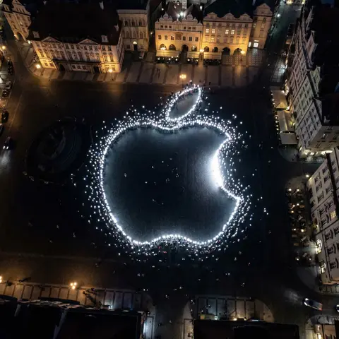 Logo drone flashlight style