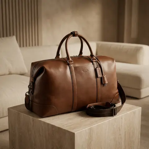 Luxury Suede Handbag Indoor Cinematic Shoot