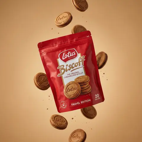 Floating Biscuit Commercial Editorial