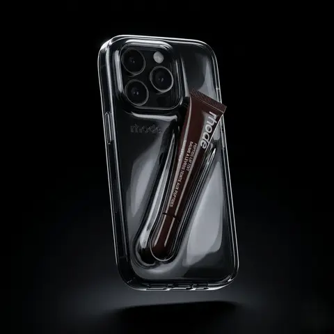 Transparent Black Glass Object 3D Render