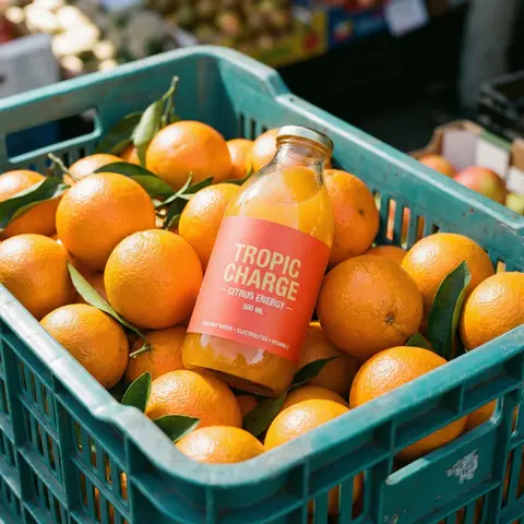 Citrus Energy Drink Market Still Life