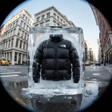 NYC Street Corner Frozen Ice Block Product