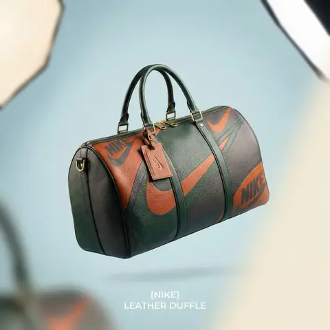 Luxury Leather Duffle Editorial