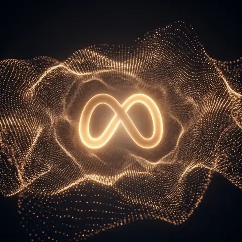 Glowing Emblem Stardust Particle Levitation