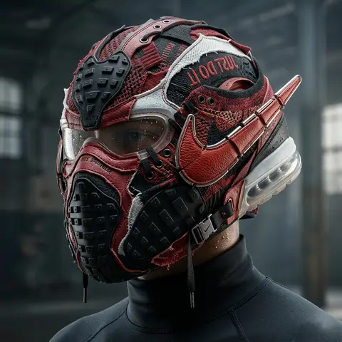 Brand DNA Helmet Mask Wearable Editorial Vogue Fashion Art
