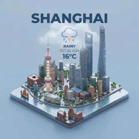Isometric City Miniature Scene