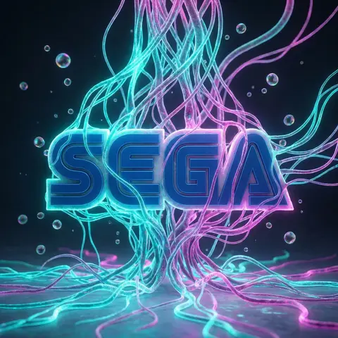 Organic Light Filament Emblem Bioluminescent Scene