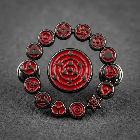 Logo Enamel Metal Lapel Pin Macro Product Render