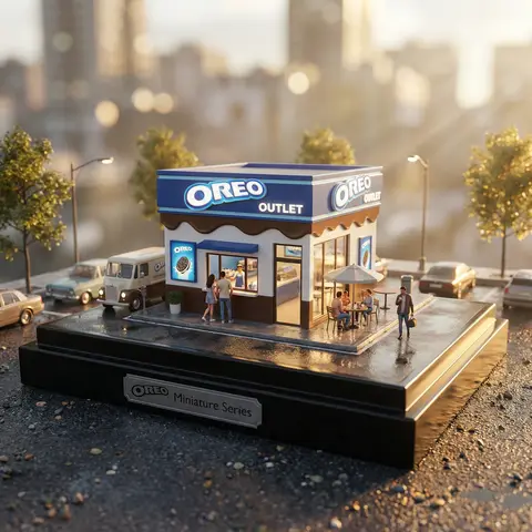 Brand Miniature Diorama Store Display Render