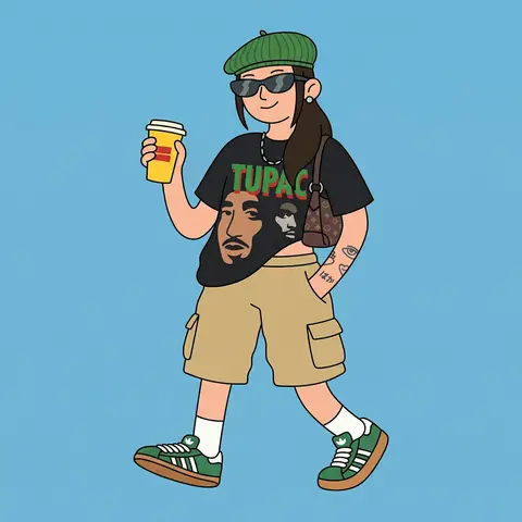 Whimsical Flat Vector Character Illustration